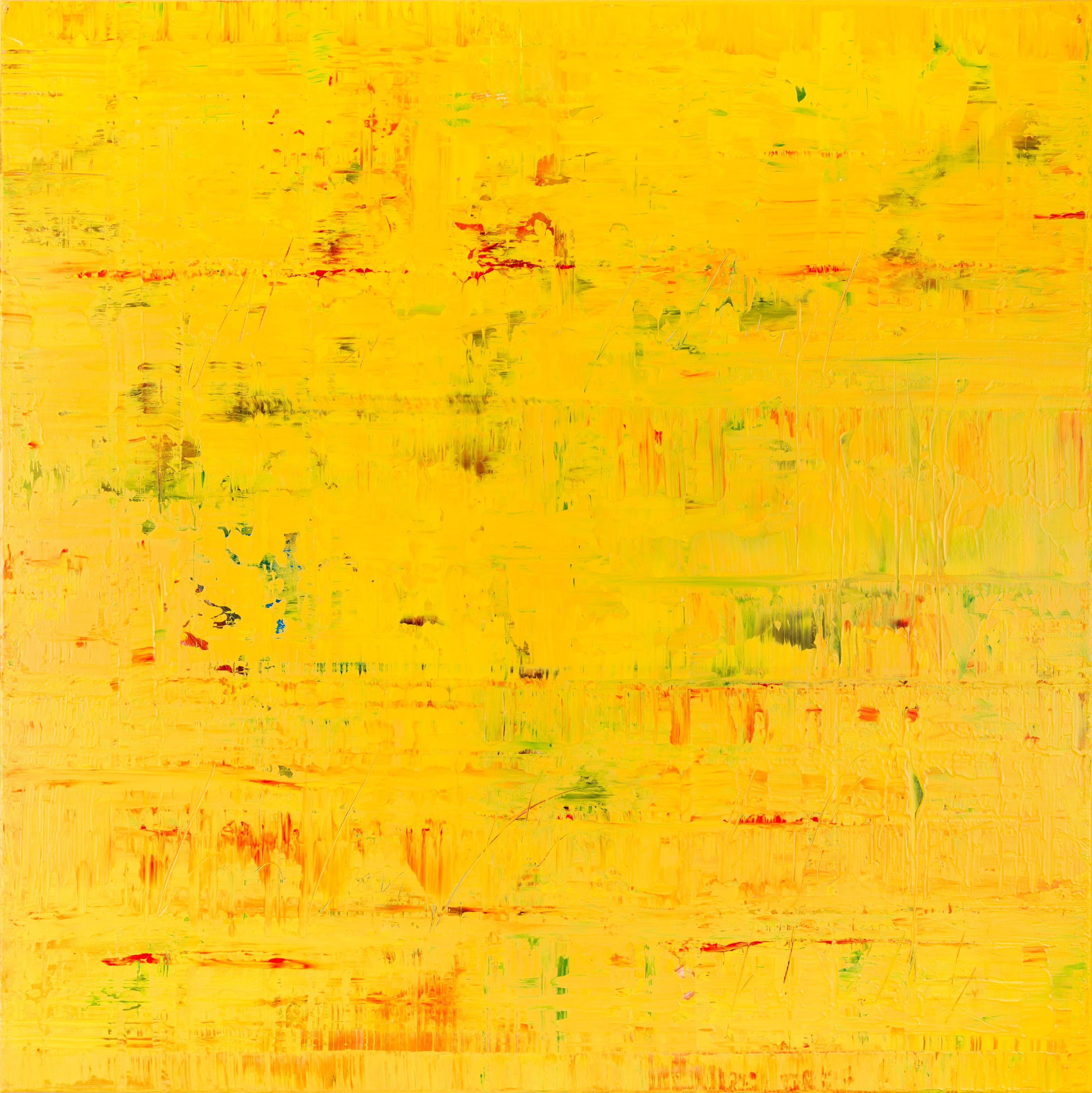 Radek Smach, Yellow abstract painting GF749 Radek Smach, Yellow abstract painting GF749
