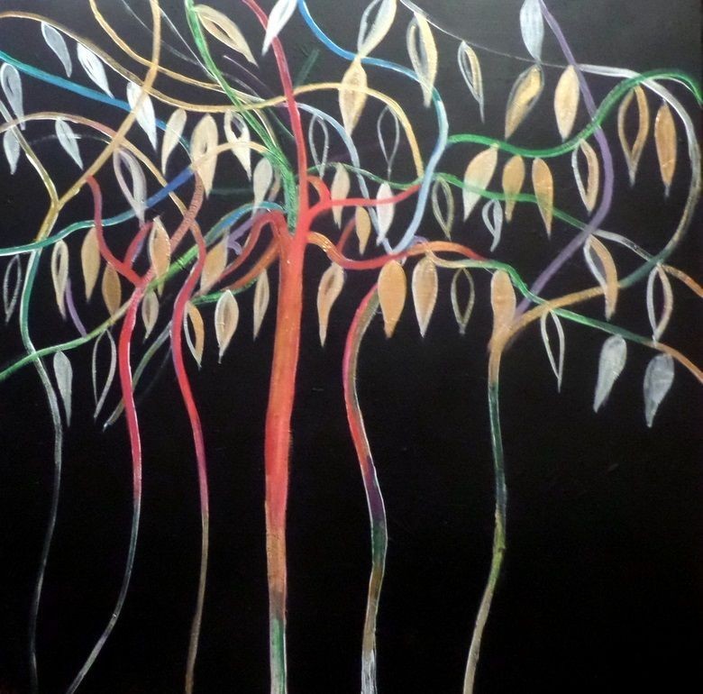 Linda Collins Lamb, Trees of colour Linda Collins Lamb, Trees of colour