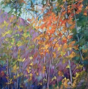 Painting, Hillside Colours, Linda Yurgensen
