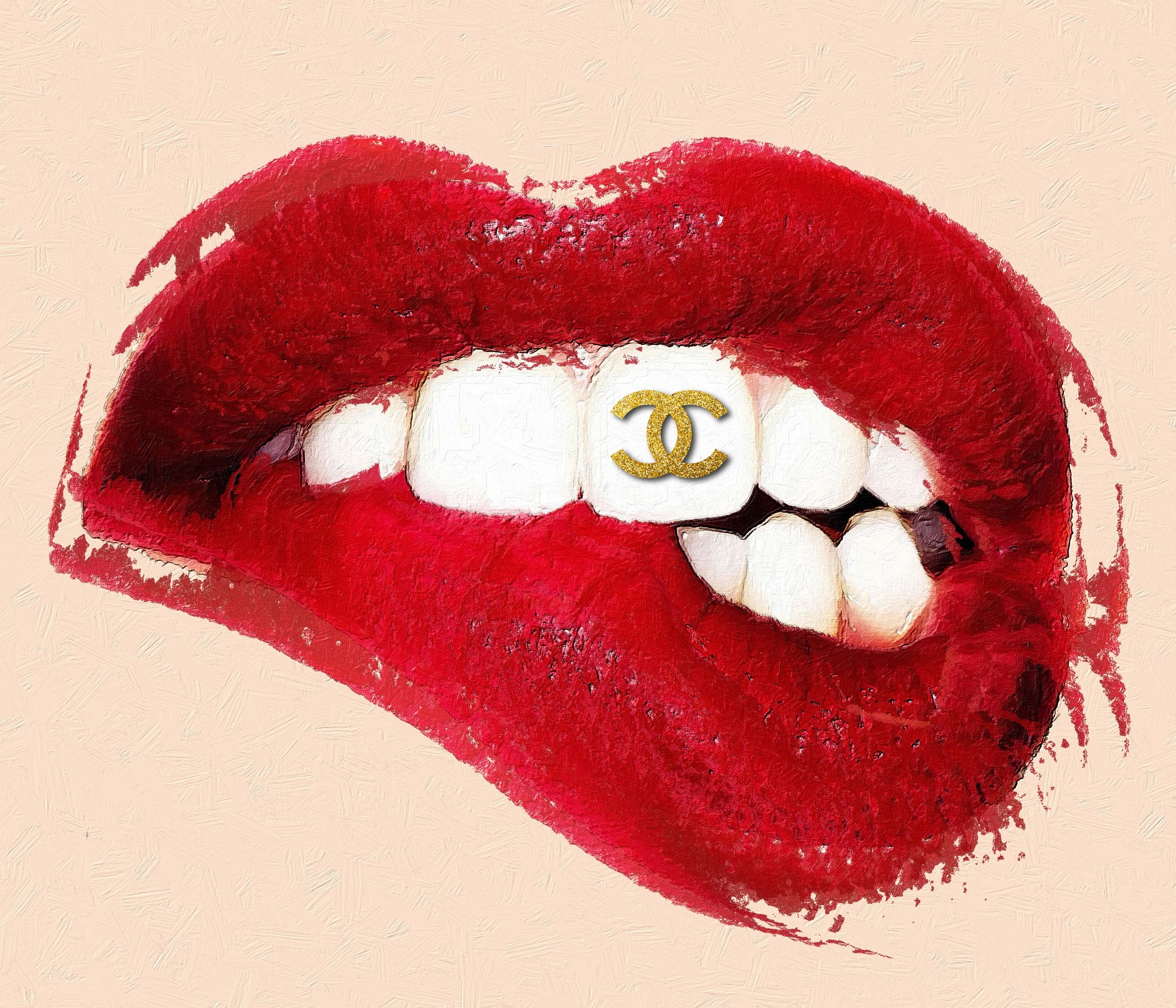 1987 Chanel Makeup lips lipstick 1-page MAGAZINE AD