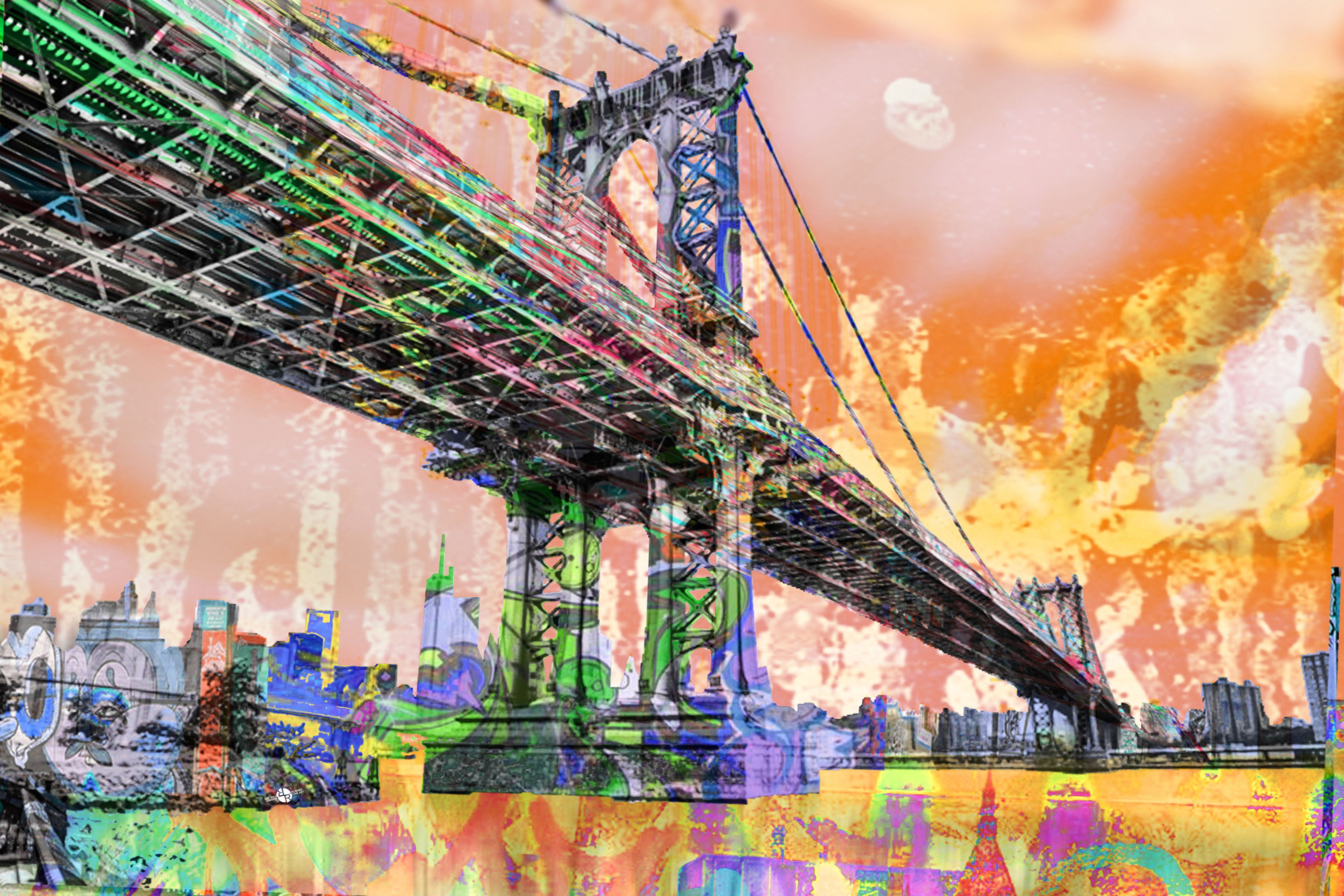 Tony Rubino, New York City Manhattan Bridge Gold 3 Tony Rubino, New York City Manhattan Bridge Gold 3