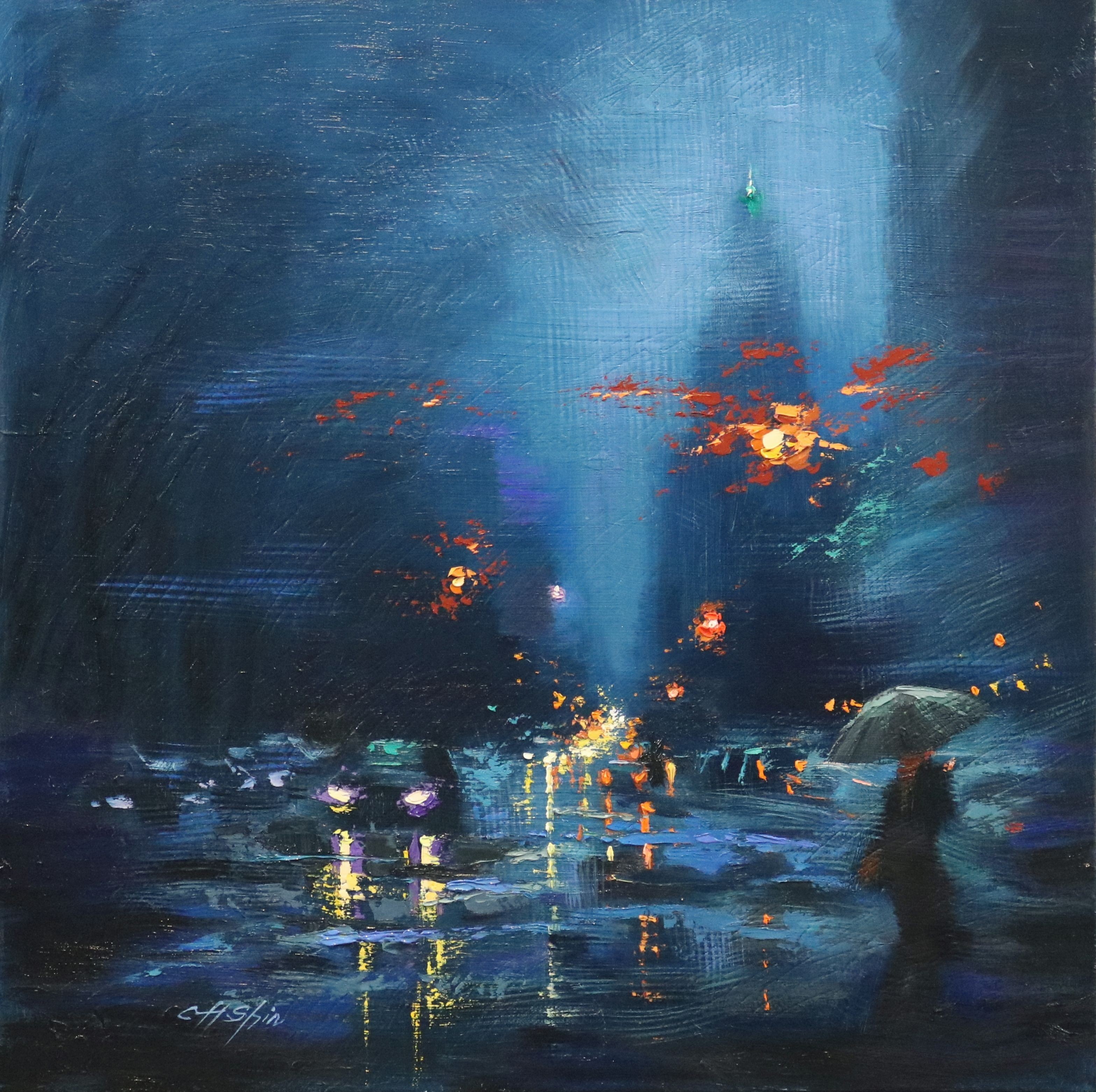 Chin H Shin, Blue rain in upper west side Chin H Shin, Blue rain in upper west side
