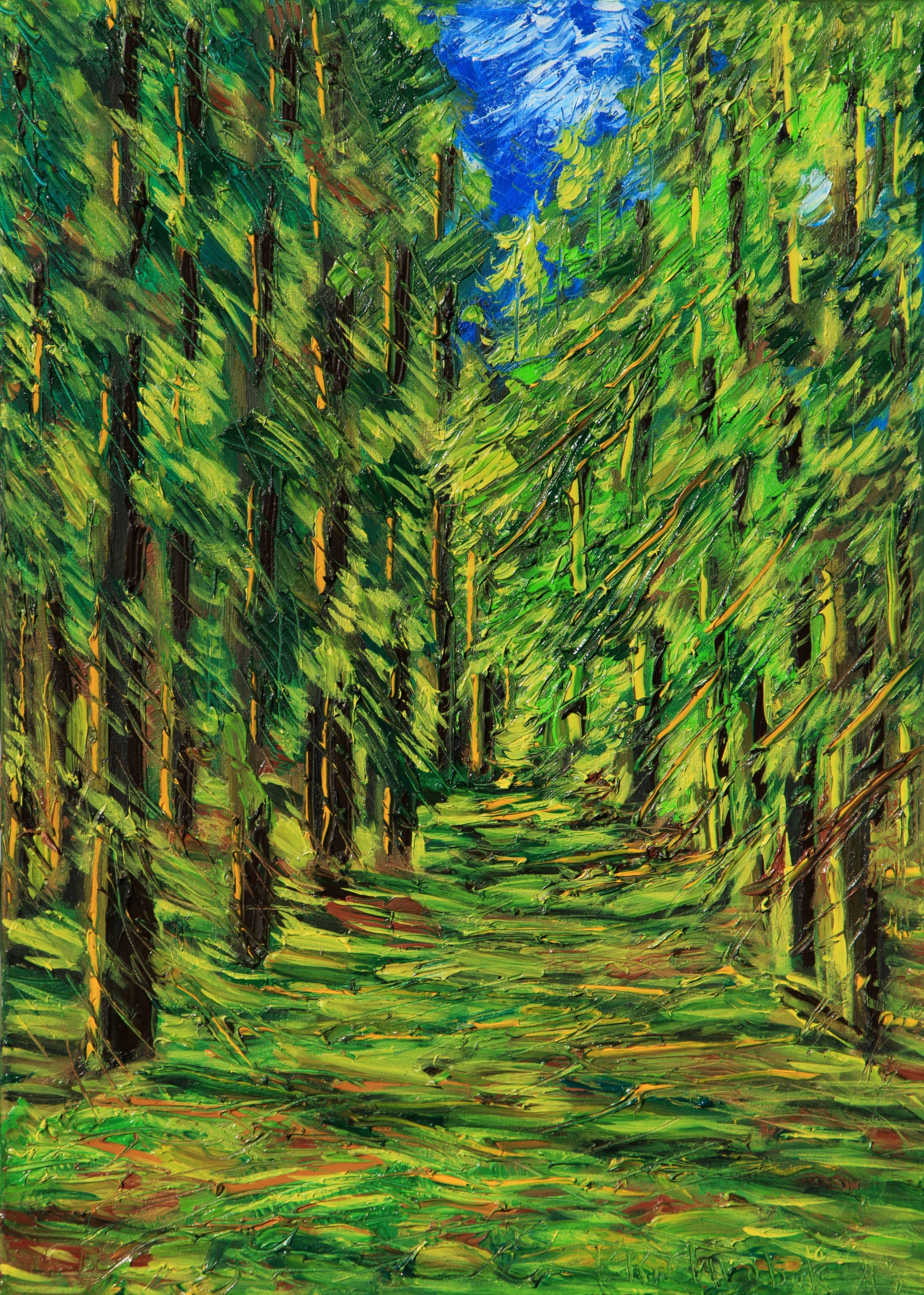 Karl-Karol Chrobok, Path in the april forest Karl-Karol Chrobok, Path in the april forest