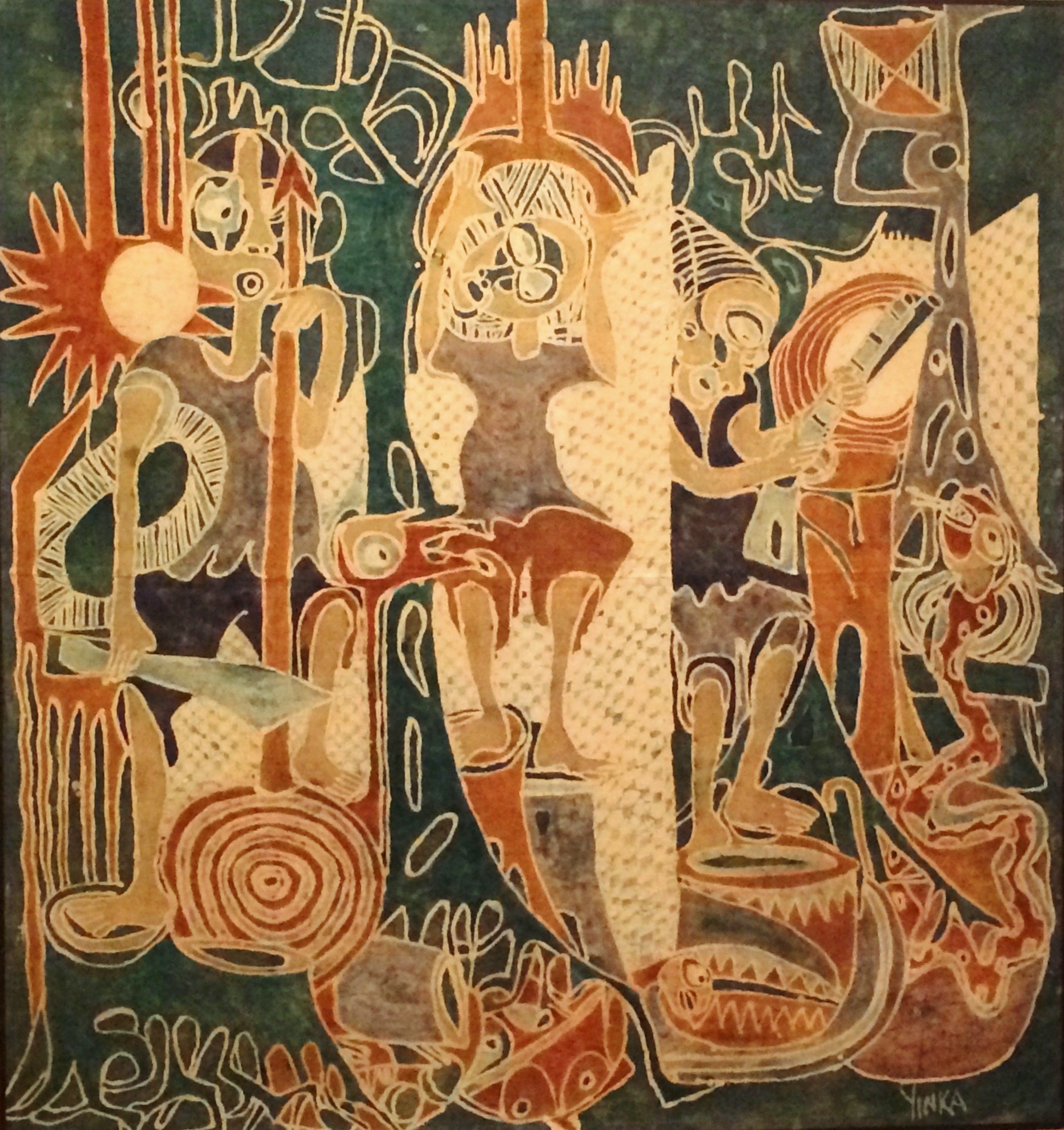 Yinka Adeyemi, Sans titre Yinka Adeyemi, Sans titre