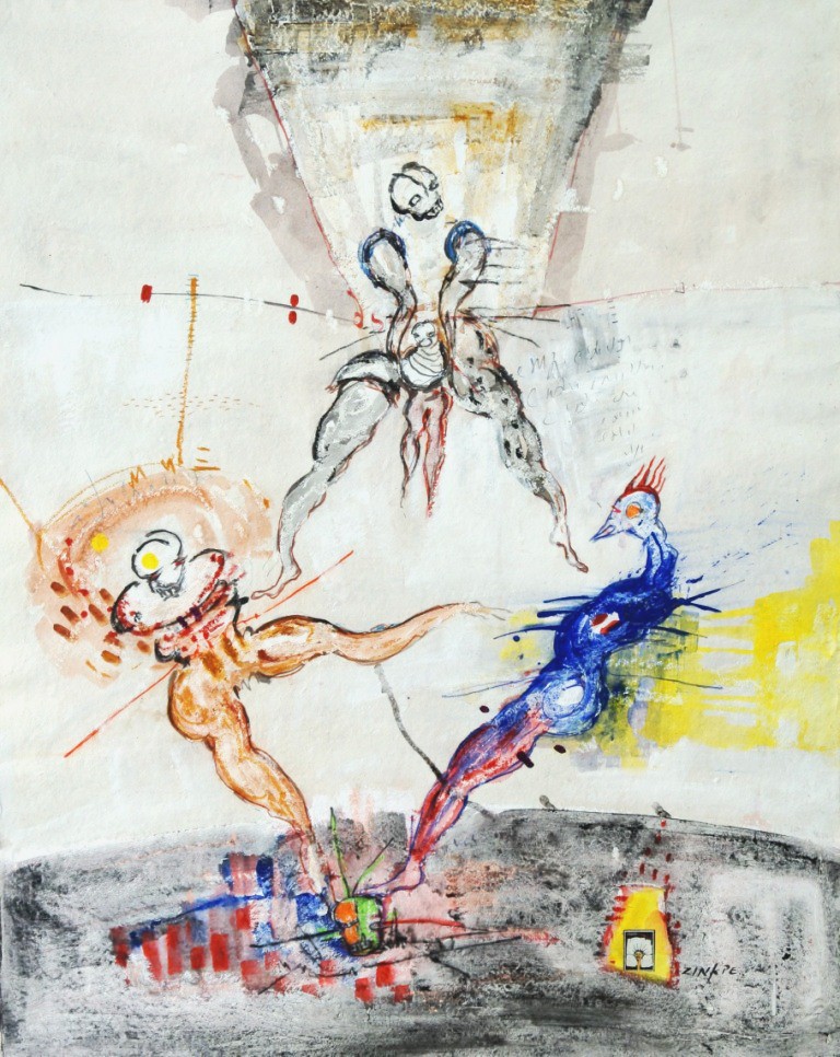 Dominique Zinkpè, Sans titre Dominique Zinkpè, Sans titre