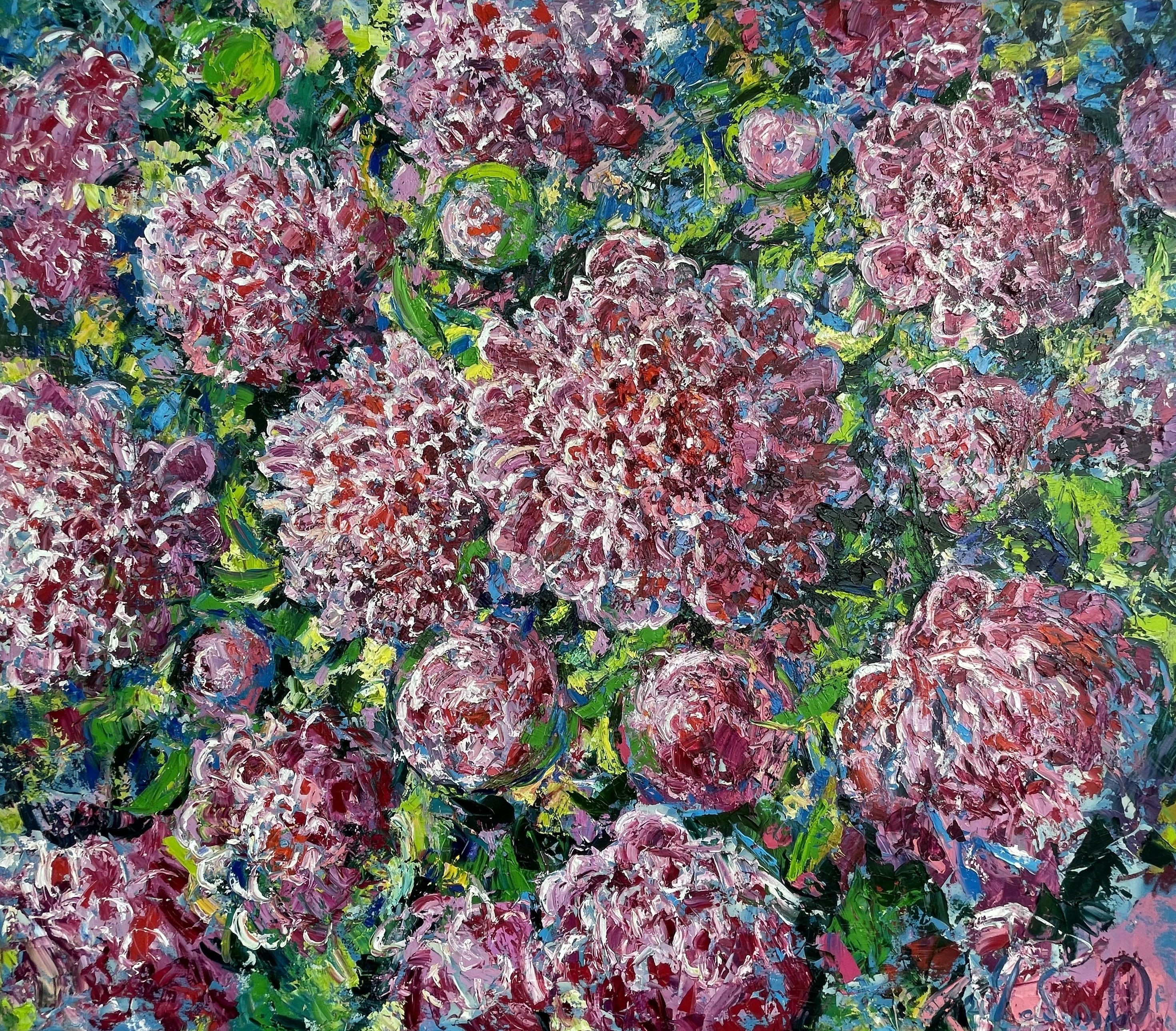 Andrii Chebotaru, Peonies in the mother's garden Andrii Chebotaru, Peonies in the mother's garden
