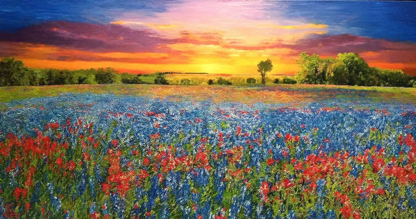 Kenneth Halvorsen, Bluebonnets Rise Kenneth Halvorsen, Bluebonnets Rise