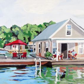 Painting, Lake Home, Melinda Patrick