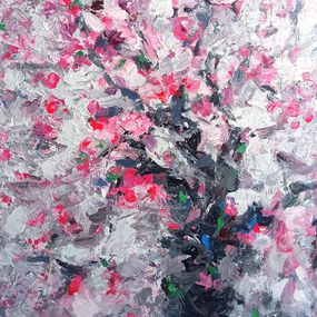 Painting, Peach blossom in spring, Le anh Tuan