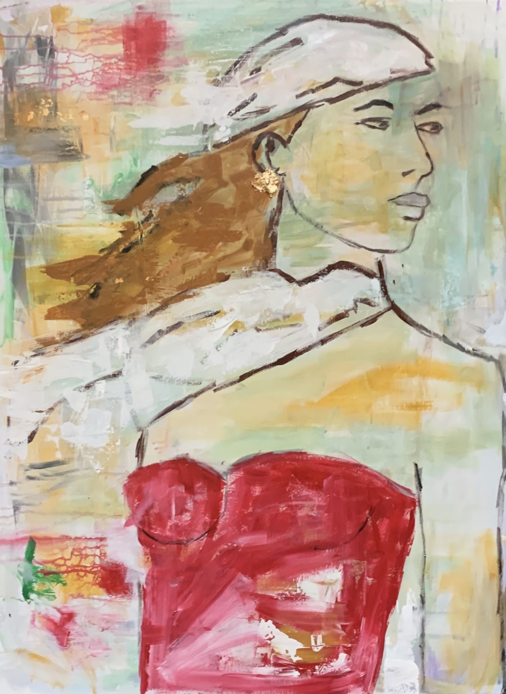 Sarah Boisvert, Red Swimsuit Sarah Boisvert, Red Swimsuit