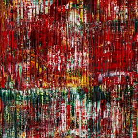 Gemälde, Red valley (Heat wave), Nestor Toro