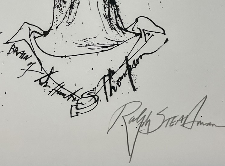 ▷ Brain of Hunter S. Thompson by Ralph Steadman, 2010 ▷ Brain of Hunter S. Thompson by Ralph Steadman, 2010