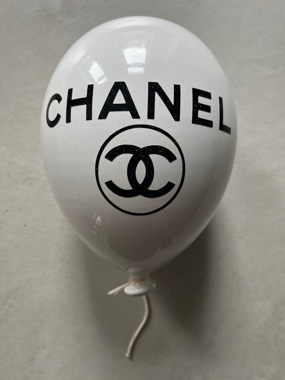 Black and White Chanel Logo Art