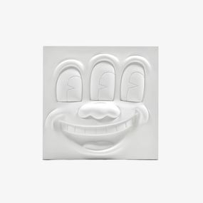 Three Eyed Smiling Face – White (after Keith Haring), Keith Haring
