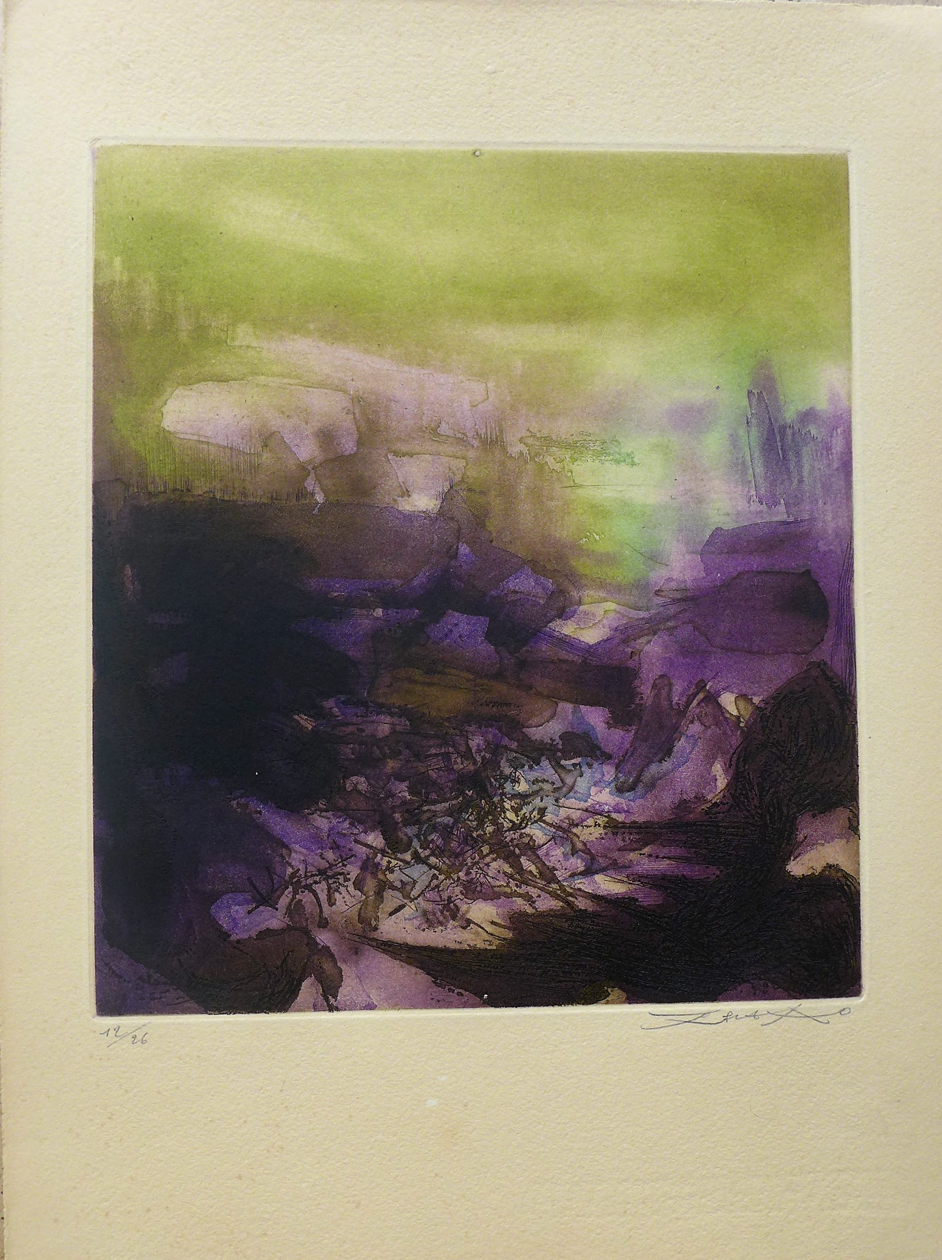 Zao Wou-Ki, L'étang 228 Zao Wou-Ki, L'étang 228