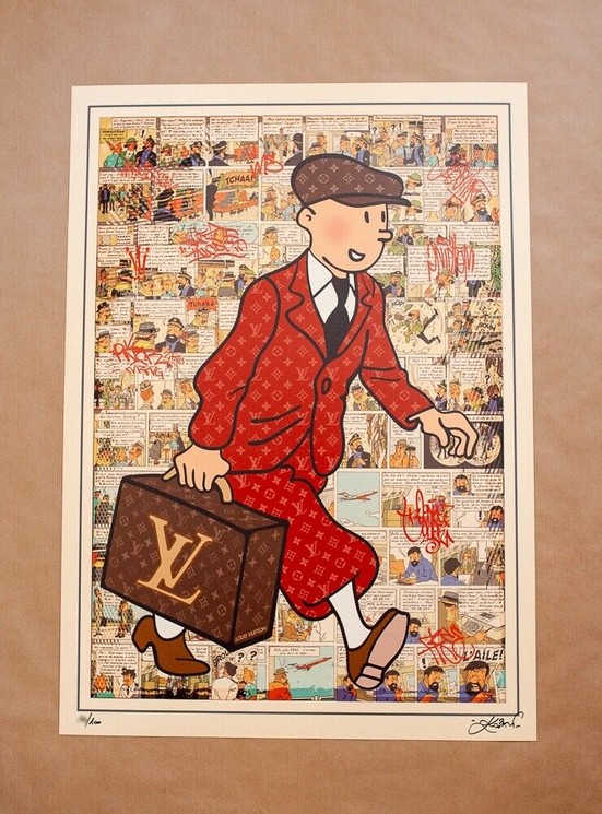Louis Vuitton Poster Vintage French Print Luggage -  Israel