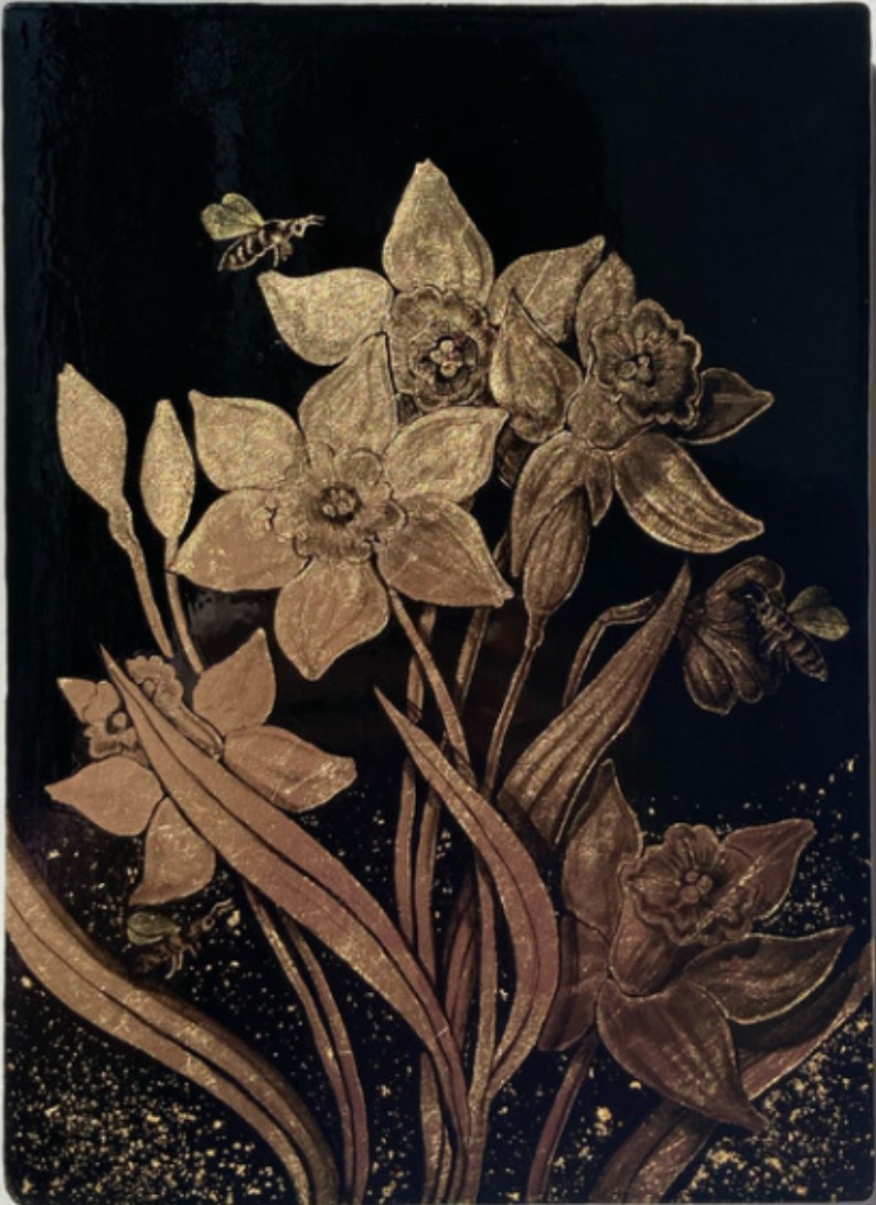 Ottelien Huckin, Honeybees and Daffodils Ottelien Huckin, Honeybees and Daffodils