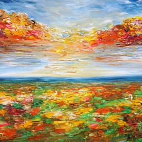 Gemälde, Beautiful summer landscape XL 9, Peter Nottrott