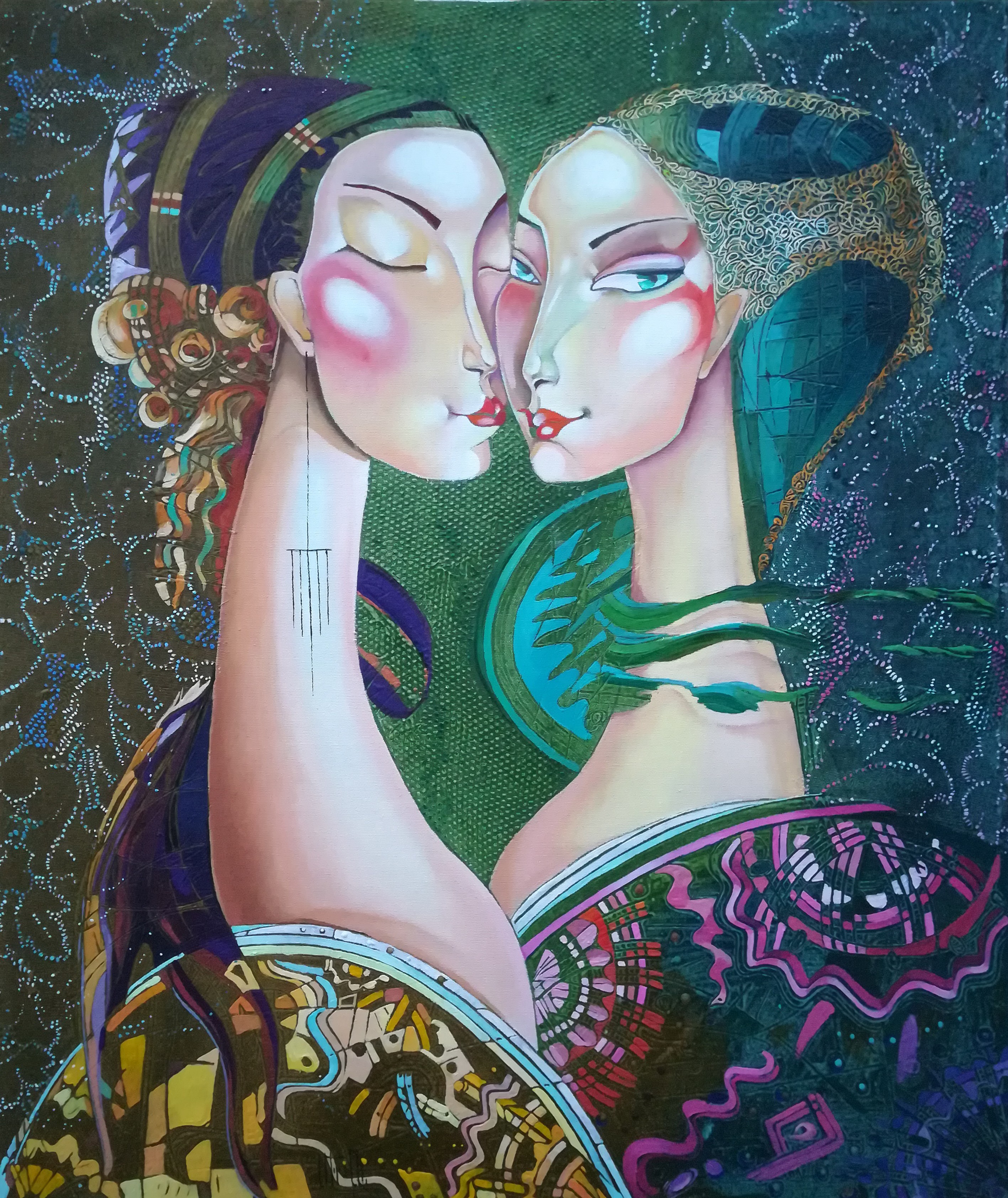 Anahit Mirijanyan, Lovers - modern art Anahit Mirijanyan, Lovers - modern art