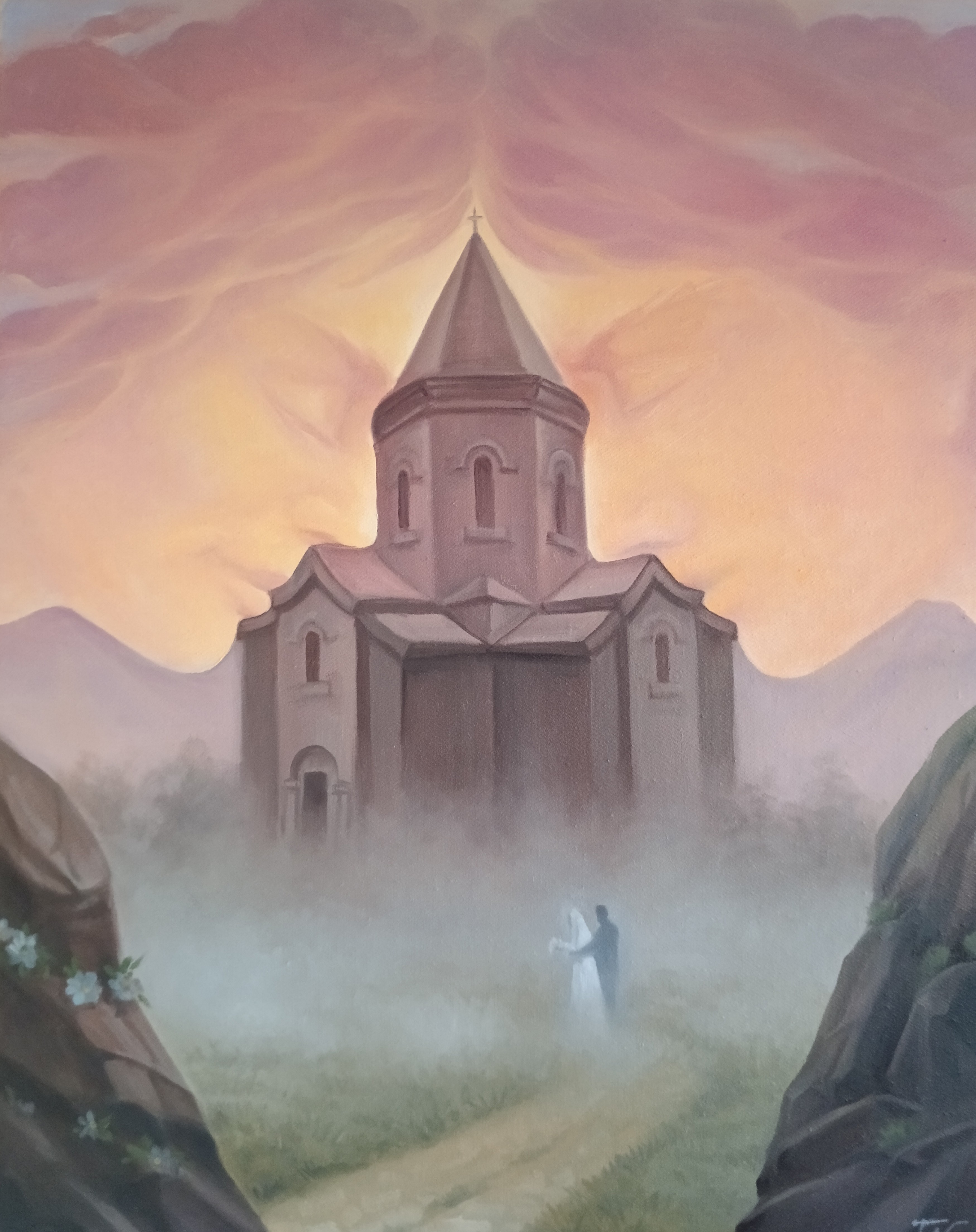 Artush Voskanyan, Wedding, surrealistic artwork Artush Voskanyan, Wedding, surrealistic artwork