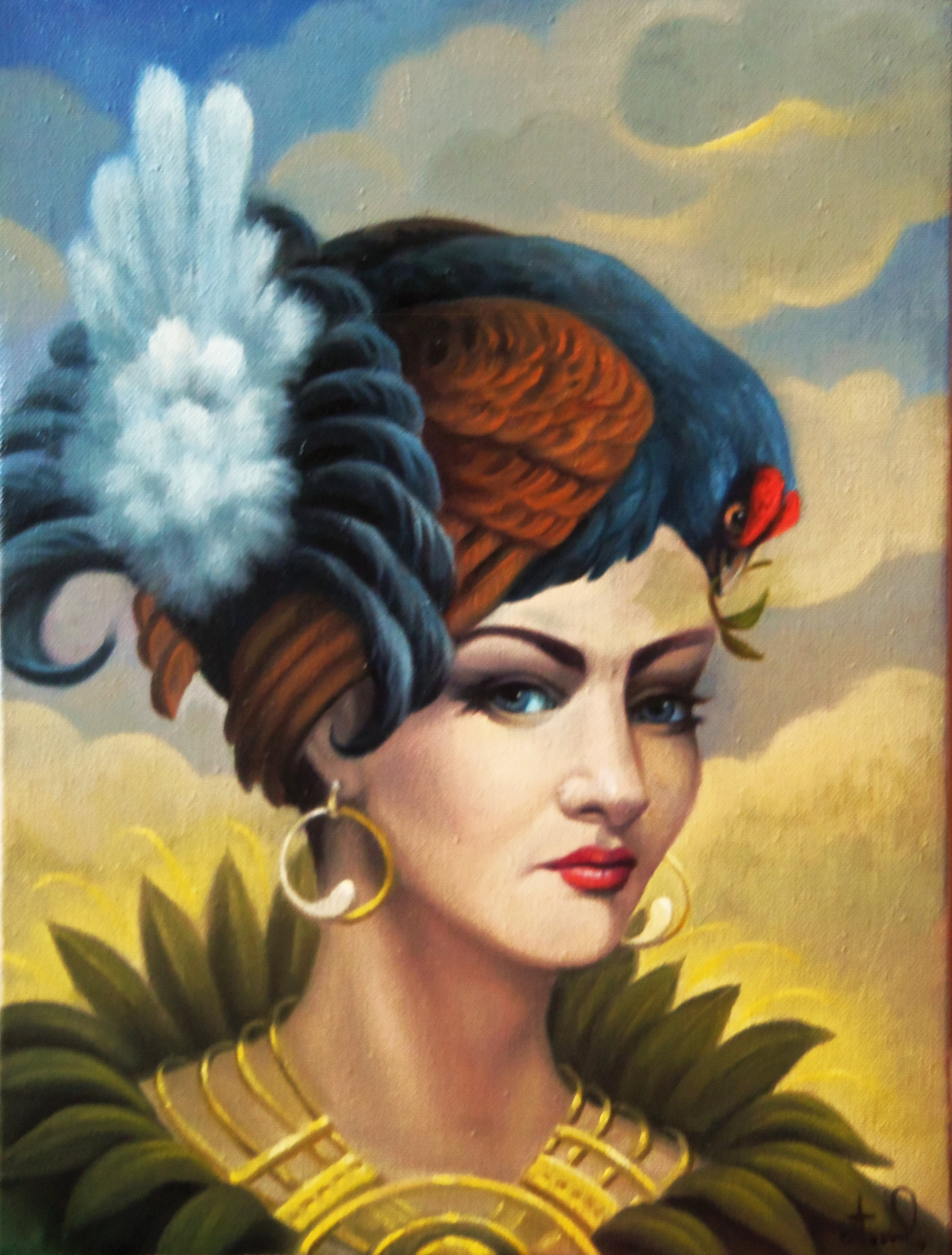Artush Voskanyan, Surreal portrait with turkey , surrealistic Artush Voskanyan, Surreal portrait with turkey , surrealistic