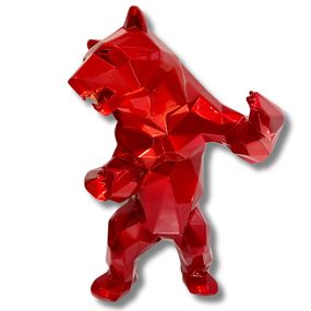 Richard Orlinski, Ours rouge flamme Richard Orlinski, Ours rouge flamme