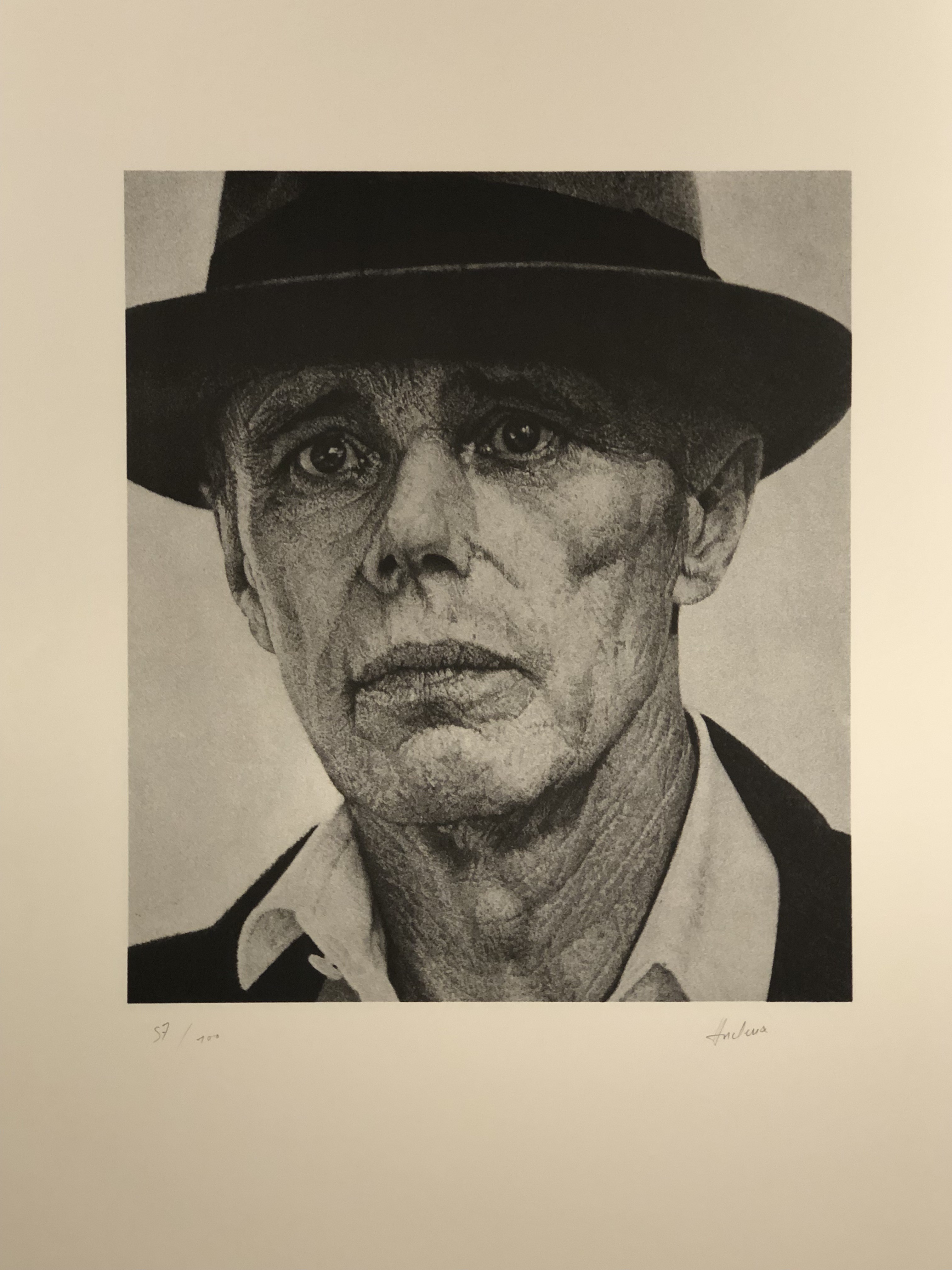 Jean Olivier Hucleux, Portrait de Joseph Beuys Jean Olivier Hucleux, Portrait de Joseph Beuys