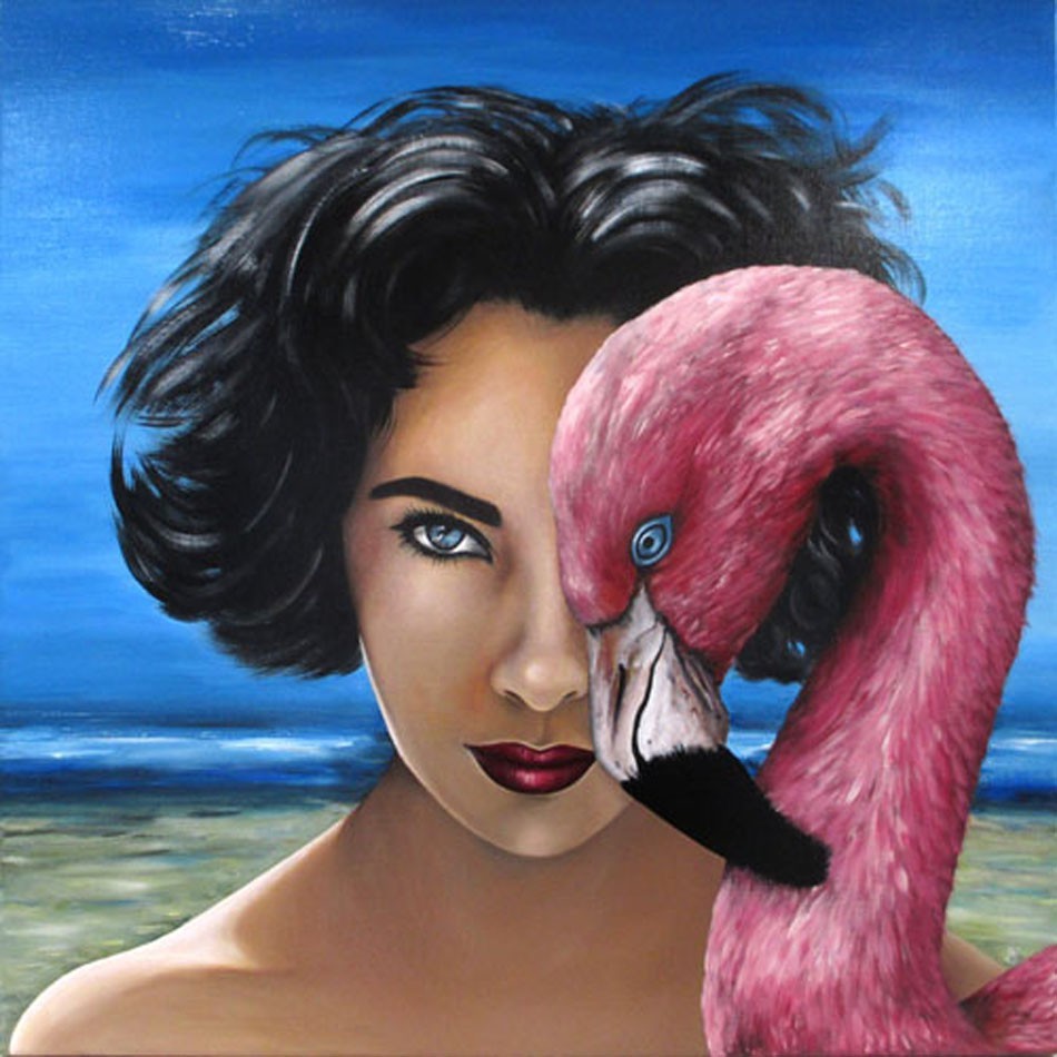 Estelle Barbet, The queen and the flamingo Estelle Barbet, The queen and the flamingo