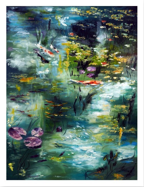 Ruslana Levandovska, Monet's pond - Limited edition print Ruslana Levandovska, Monet's pond - Limited edition print