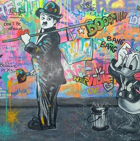 Chaplin Donald Banksy, Virginie Rafaël