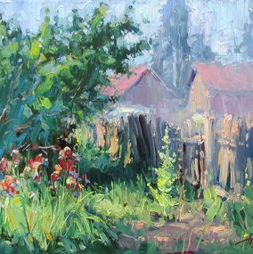 Peinture, Le Soleil sur la Clôture, Yuriy Demiyanov