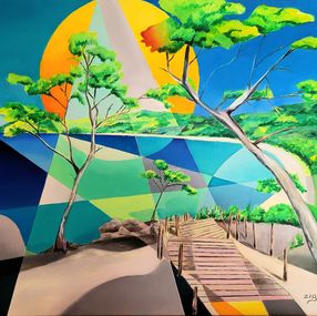 Painting, Porquerolles plage, ZiB