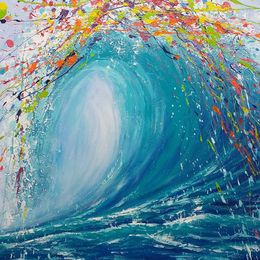 Painting, Rainbow wave, Nataliia Svitlychna