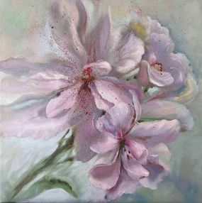 Gemälde, Pink Rhododendron, Elena Mardashova