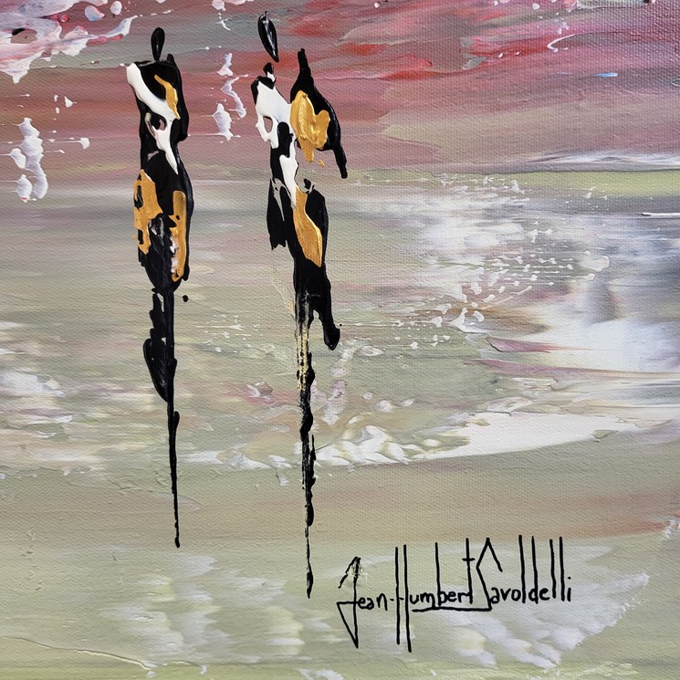 Jean-Humbert Savoldelli, Pinky way, Painting on canvas