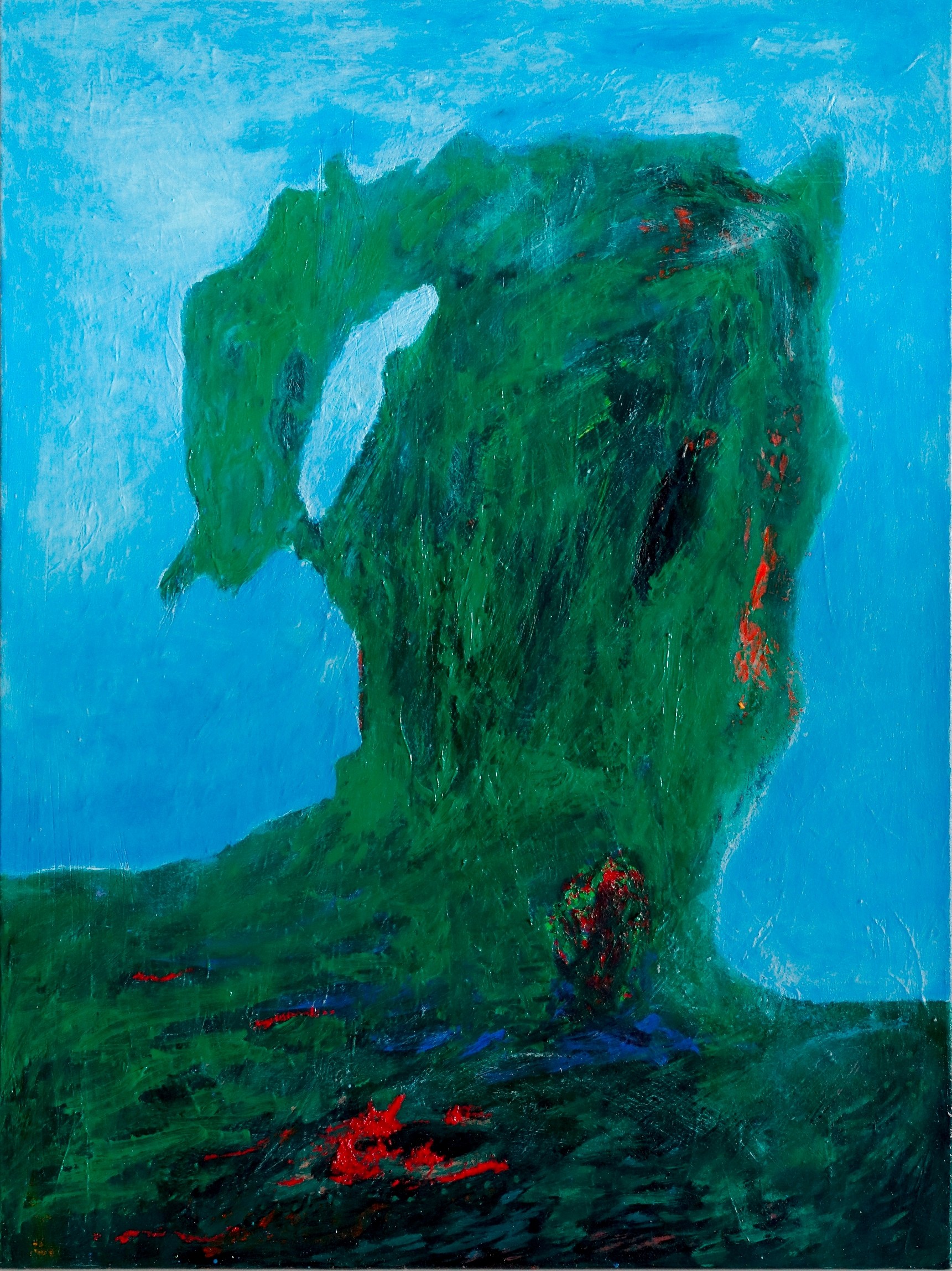 Louis-Paul Ordonneau, Femme et enfant grenouille qui passent dans le paysage bizarre Louis-Paul Ordonneau, Femme et enfant grenouille qui passent dans le paysage bizarre