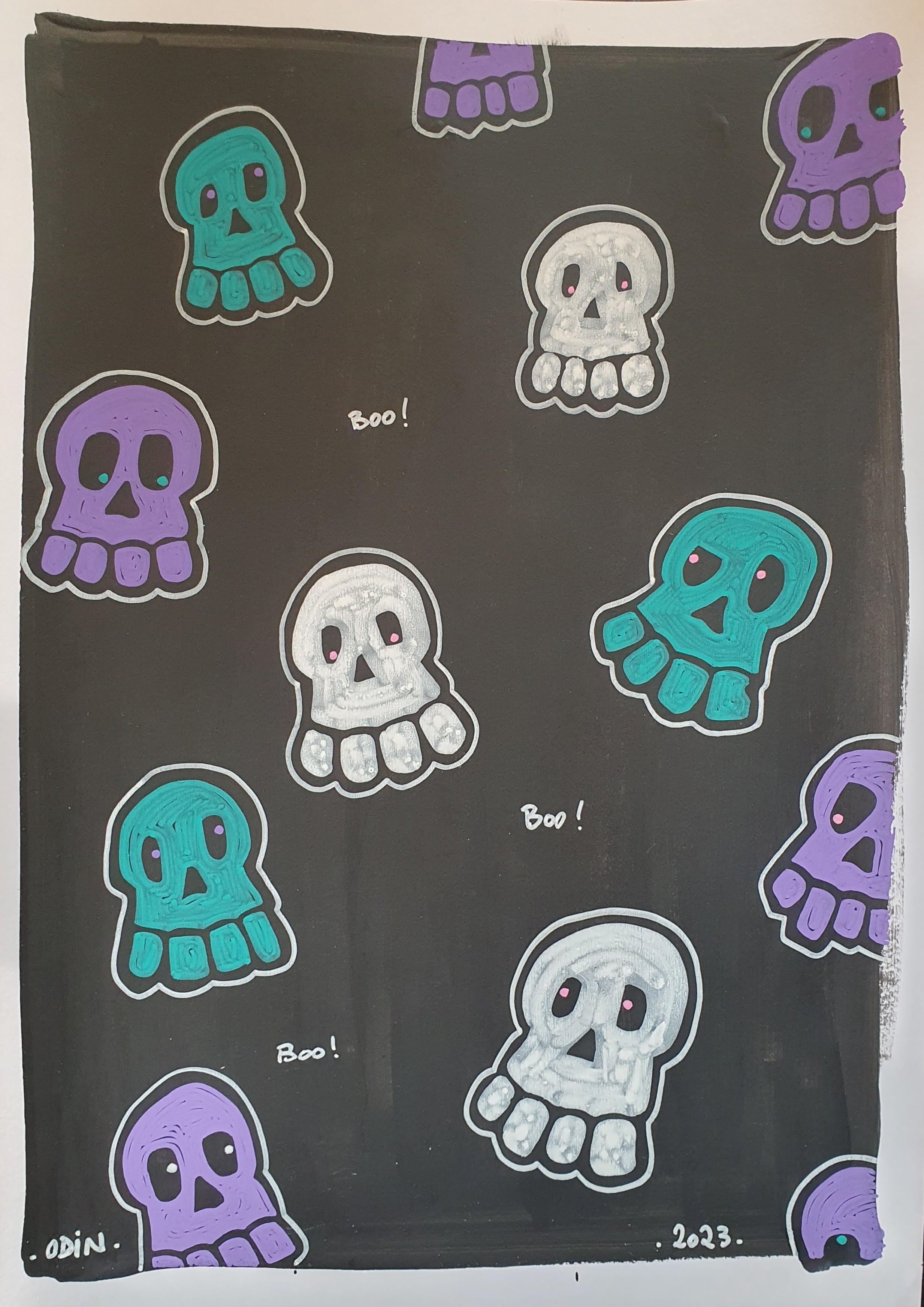 Odin Pigelet, Spooky skeleton # 2 Odin Pigelet, Spooky skeleton # 2