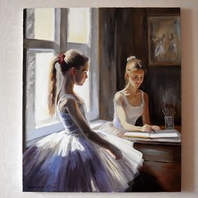 Serghei Ghetiu, During the break at the ballet school Serghei Ghetiu, During the break at the ballet school
