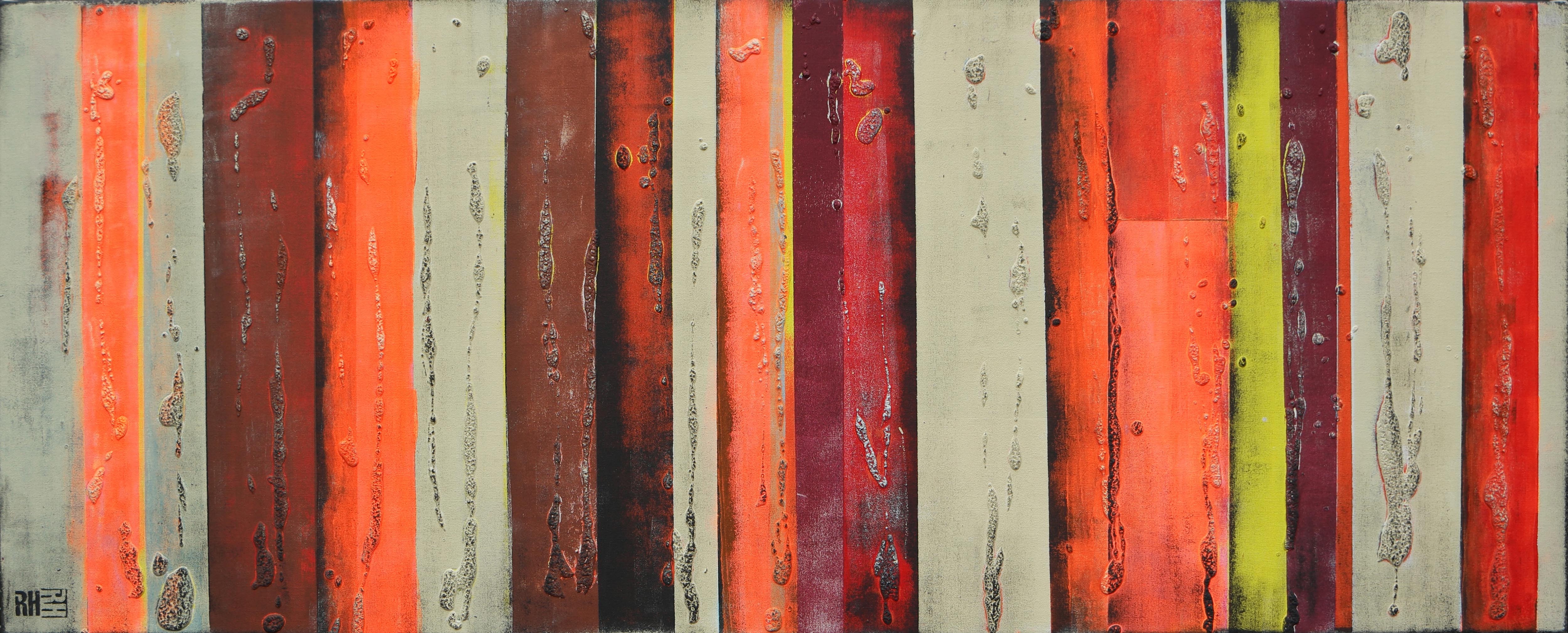 Ronald Hunter, Panels orange neon vintage Ronald Hunter, Panels orange neon vintage