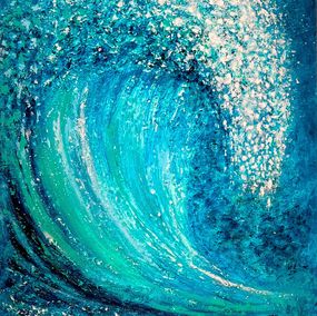 Painting, Energy of the sea., Vik Schroeder