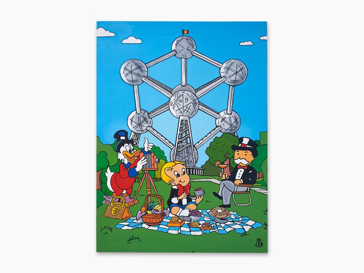 Monopoly Man And Richie Rich Art Monopoly Art Modern Pop Art Canvas Oil  Painting Money Art Home Decor Alec Monopoly Louis