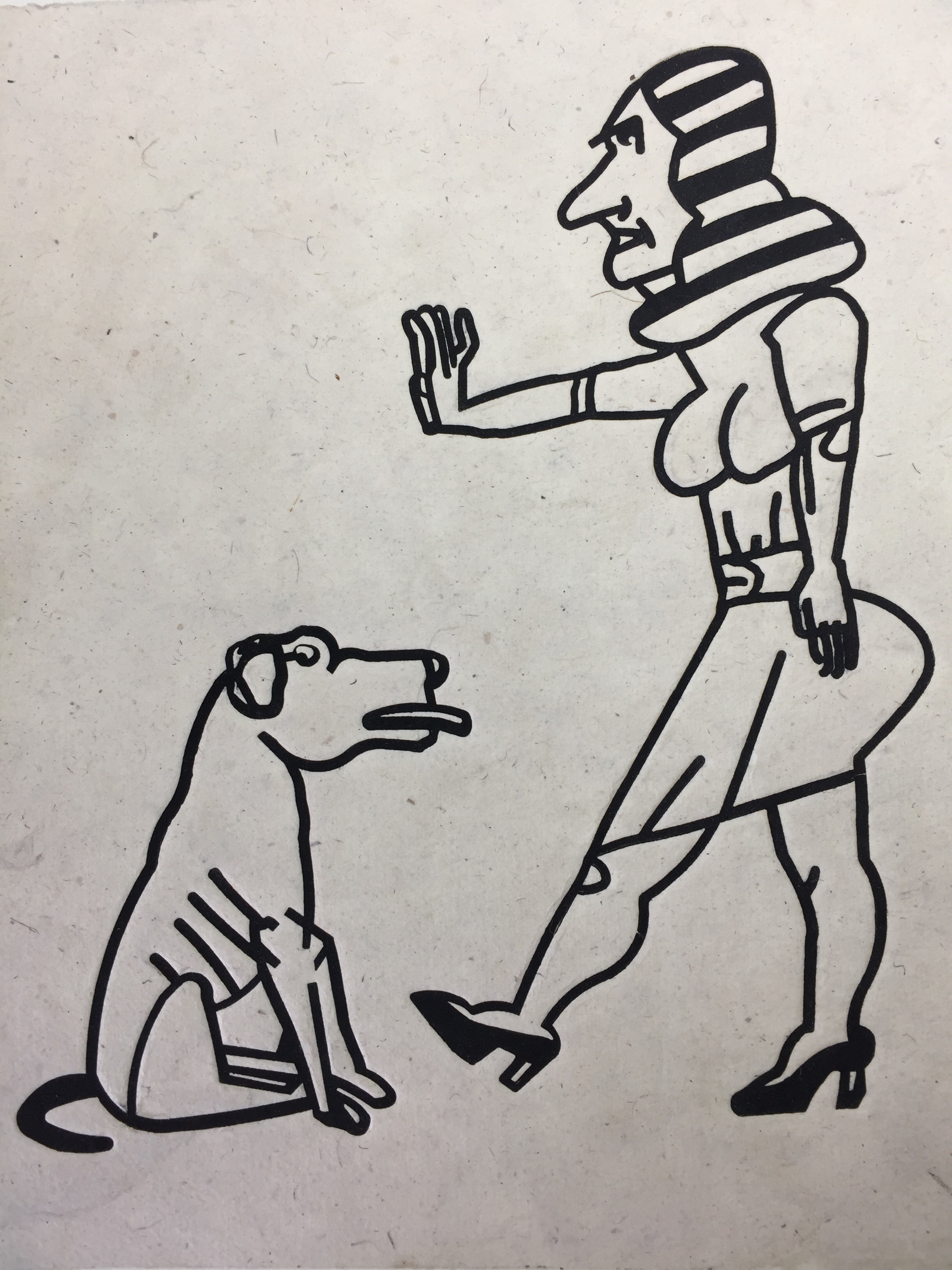 Antonio Segui, Le Chien et sa Maîtresse Antonio Segui, Le Chien et sa Maîtresse