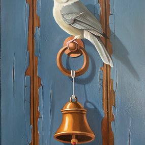 Painting, Still life with bird and bell, Ara Gasparyan
