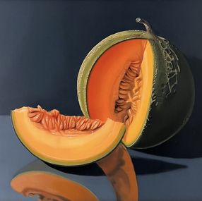 Painting, Melon et tranche, Valéry Vecu Quitard