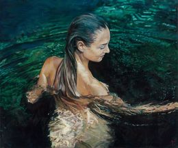 Green water bather, Pierre Riollet