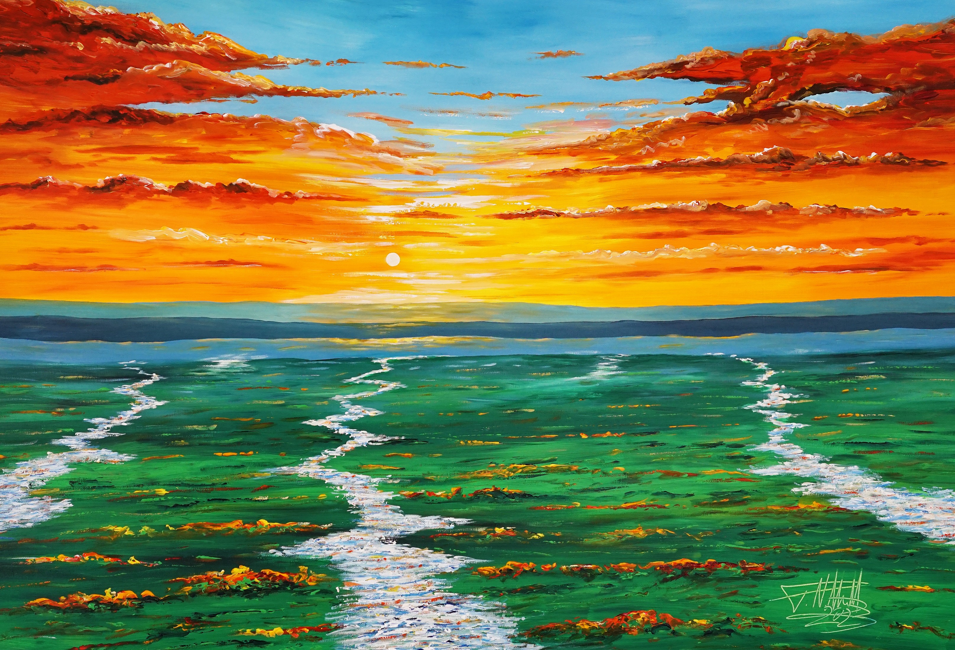 Peter Nottrott, Landscape: Evening mood XL 8 Peter Nottrott, Landscape: Evening mood XL 8