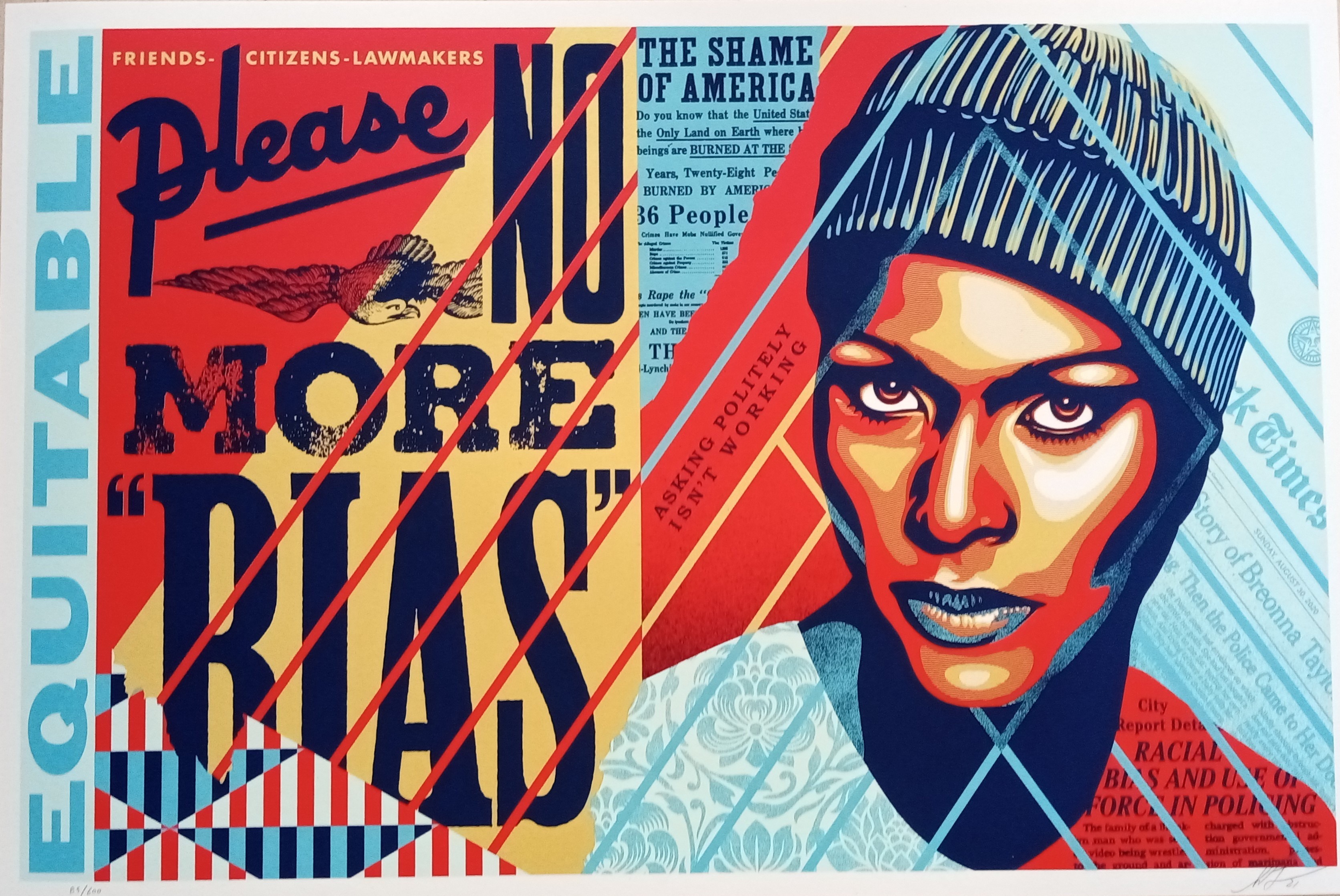 Shepard Fairey (Obey), No more bias Shepard Fairey (Obey), No more bias