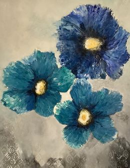 Blue poppies, Anjum Motiwala