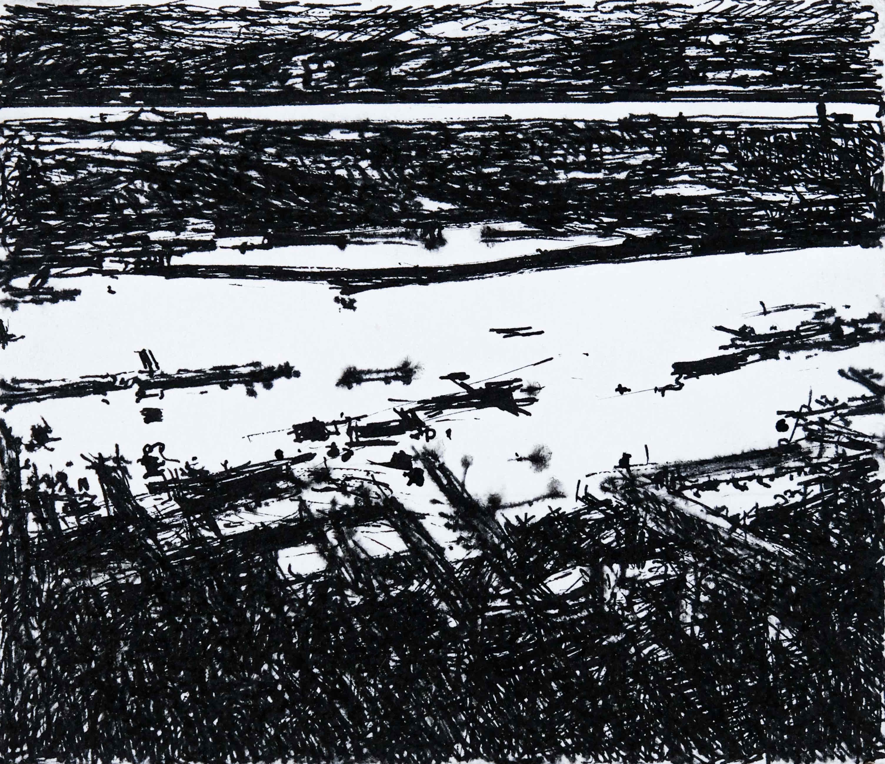 Jean-Pierre Stora, Le port - Ref BDNW9164 Jean-Pierre Stora, Le port - Ref BDNW9164