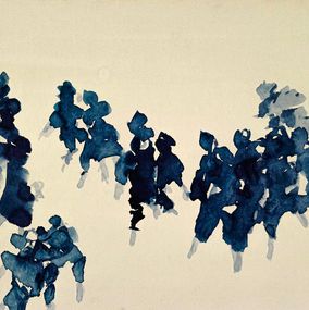 Peinture, La foule - Ref BDNW9174, Jean-Pierre Stora